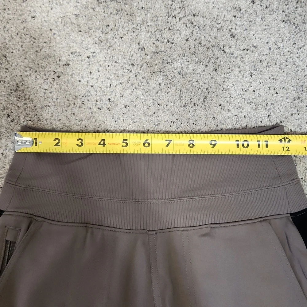 Athleta Venice Joggers Size XS - Taupe Track Joggers with Black Side Stripe - Picture 5 of 10